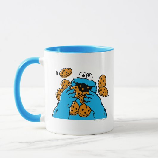 Cookie Monster isst alle Kekse Tasse (Links)
