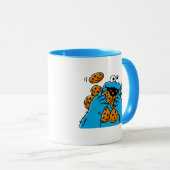 Cookie Monster isst alle Kekse Tasse (VorderseiteRechts)