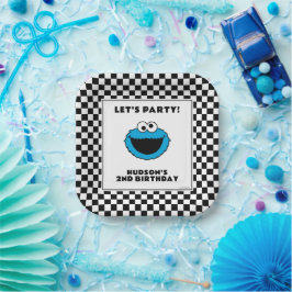 Cookie Monster Karo-Geburtstag Pappteller