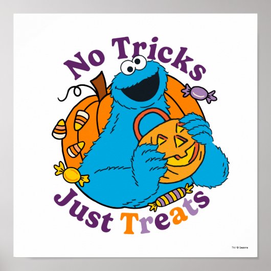 Cookie Monster | Keine Tricks nur Leckereien Poster (Vorne)