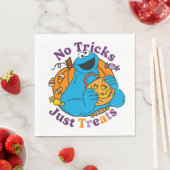 Cookie Monster | Keine Tricks nur Leckereien Serviette (Beispiel)