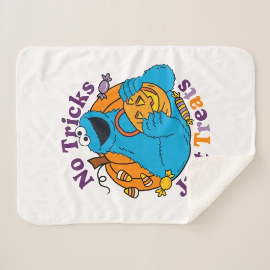 Cookie Monster | Keine Tricks nur Leckereien Sherpadecke (Vorderseite (Horizontal))