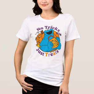 Cookie Monster Keine Tricks nur Leckereien Tri-Blend Shirt