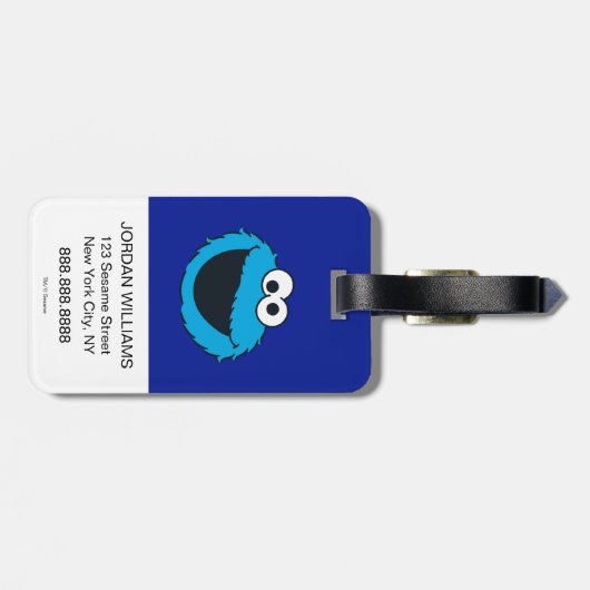 Cookie Monster | Keks! Gepäckanhänger (Rückseite horizontal)