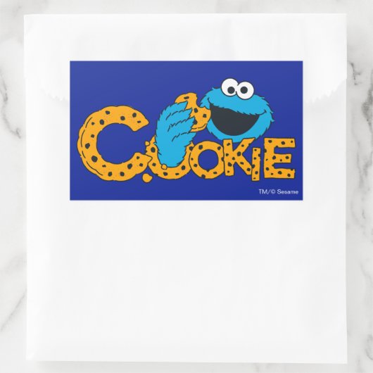 Cookie Monster | Keks! Rechteckiger Aufkleber (Tasche)