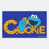 Cookie Monster | Keks! Rechteckiger Aufkleber (Vorderseite)