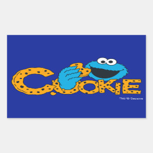 Cookie Monster   Keks! Rechteckiger Aufkleber