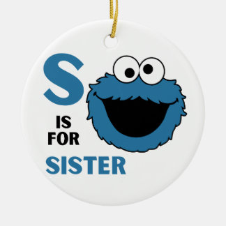 Cookie Monster Keramik Ornament