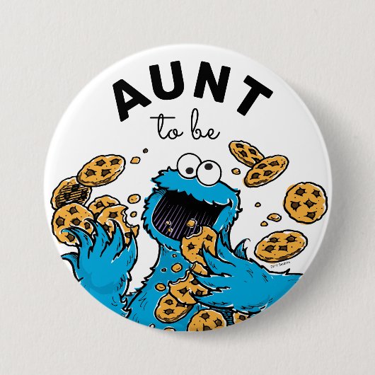 Cookie Monster Kinderduschtante soll Button (Vorderseite)