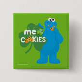 Cookie Monster | Kleeblatt Liebe Button (Vorderseite)