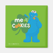 Cookie Monster | Kleeblatt Liebe Magnet (Vorne)