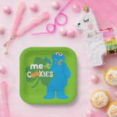 Cookie Monster | Kleeblatt Liebe Pappteller (Party)