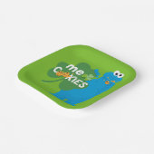 Cookie Monster | Kleeblatt Liebe Pappteller (Gewinkelt)