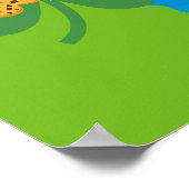 Cookie Monster | Kleeblatt Liebe Poster (Ecke)