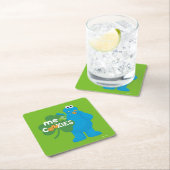 Cookie Monster | Kleeblatt Liebe Rechteckiger Pappuntersetzer (Vor Ort)