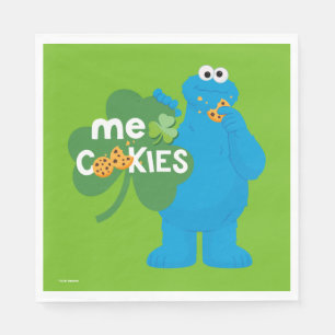 Cookie Monster   Kleeblatt Liebe Serviette