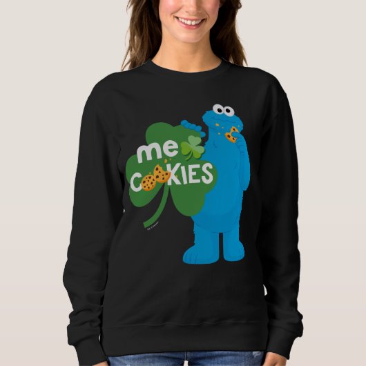 Cookie Monster | Kleeblatt Liebe Sweatshirt (Vorderseite)