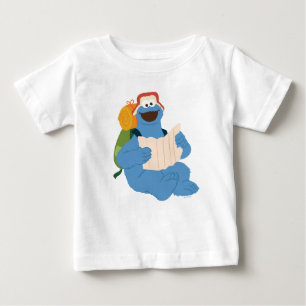 Cookie Monster Lesen einer Karte Baby T-shirt