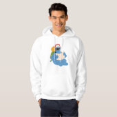 Cookie Monster Lesen einer Karte Hoodie (Vorne ganz)