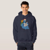 Cookie Monster Lesen einer Karte Hoodie (Vorne ganz)