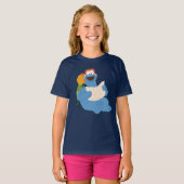 Cookie Monster Lesen einer Karte T-Shirt (Vorne ganz)