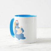 Cookie Monster Lesen einer Karte Tasse (Vorderseite Links)