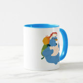 Cookie Monster Lesen einer Karte Tasse (VorderseiteRechts)
