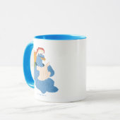 Cookie Monster Lesen einer Karte Tasse (Vorderseite Links)