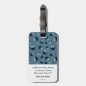 Cookie Monster | Me Hunger Muster Gepäckanhänger (Rückseite vertikal)