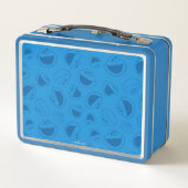 Cookie Monster | Me Phantastisch Blue Pattern Metall Lunch Box (Rückseite)