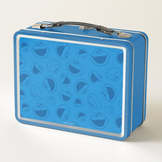 Cookie Monster | Me Phantastisch Blue Pattern Metall Lunch Box (Rückseite)