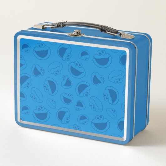 Cookie Monster | Me Phantastisch Blue Pattern Metall Lunch Box (Vorderseite)