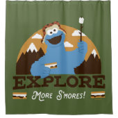 Cookie Monster | Mehr S'mores entdecken Duschvorhang (Vorderseite)