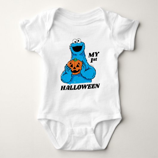 Cookie Monster - Mein erstes Halloween Baby Strampler (Vorderseite)