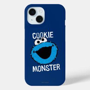 Cookie Monster-Muster iPhone 15 Hülle