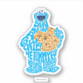 Cookie Monster Musterfilter Aufkleber (Vorderseite)