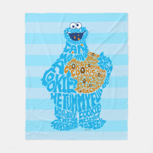 Cookie Monster Musterfilter Fleecedecke