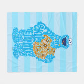 Cookie Monster Musterfilter Fleecedecke (Vorderseite (Horizontal))