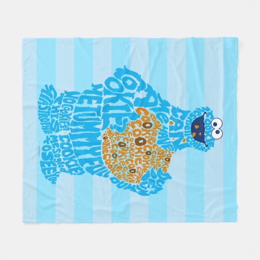 Cookie Monster Musterfilter Fleecedecke (Vorderseite (Horizontal))
