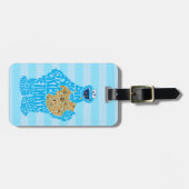 Cookie Monster Musterfilter Gepäckanhänger (Vorderseite horizontal)