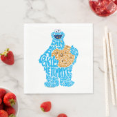 Cookie Monster Musterfilter Serviette (Beispiel)