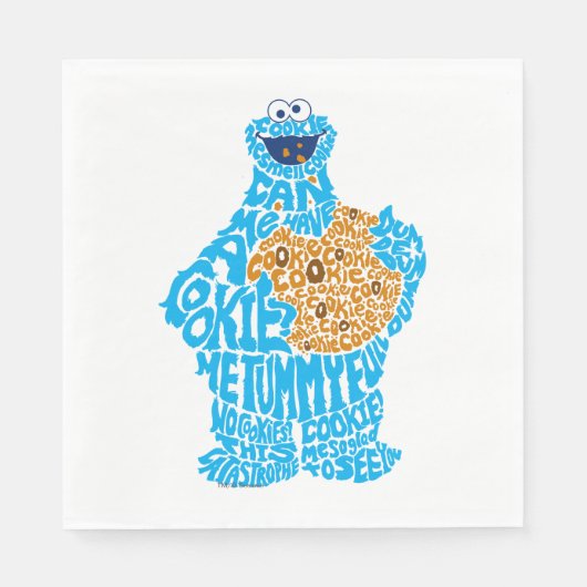 Cookie Monster Musterfilter Serviette (Vorderseite)