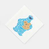 Cookie Monster Musterfilter Serviette (Ecke)