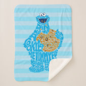 Cookie Monster Musterfilter Sherpadecke (Vorderseite)