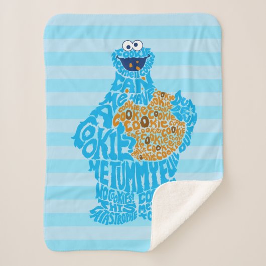 Cookie Monster Musterfilter Sherpadecke (Vorderseite)