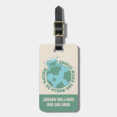 Cookie Monster | Name hinzufügen Gepäckanhänger (Vorderseite vertikal)