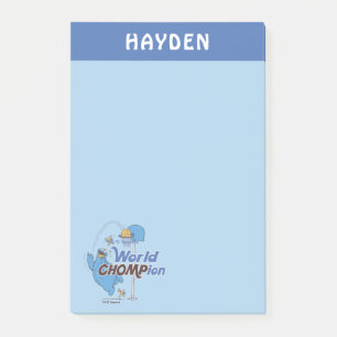 Cookie Monster Name hinzufügen Post-it Klebezettel