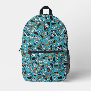 Cookie Monster   Nom Nom Nom Muster Bedruckter Rucksack