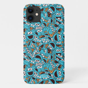 Cookie Monster Nom Nom Nom Muster Case-Mate iPhone Hülle