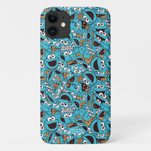 Cookie Monster | Nom Nom Nom Muster Case-Mate iPhone Hülle (Rückseite)